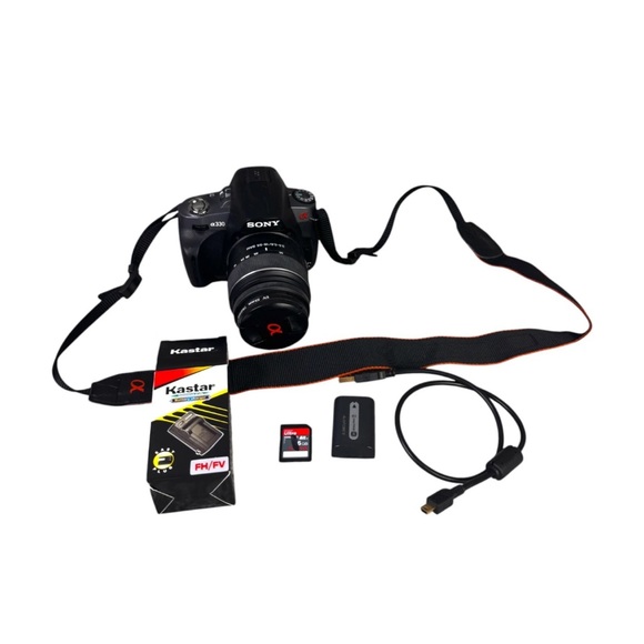 Sony Alpha DSLR-A330 10MP Digital DSLR Camera 18-55MM Tested W